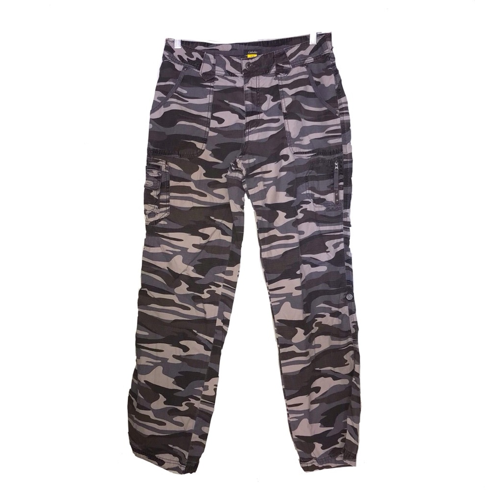 Cabela’s Camo Cargo Outdoor Pants | Size 8/10 | Grunge Streetwear Outerwear Alt
